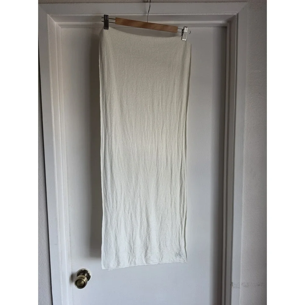 Bleusalt Scarf White Solid Casual Minimalist Wrap Shawl Rectangle Women